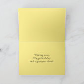 Carte rose de pêche de joyeux anniversaire (Intérieur)