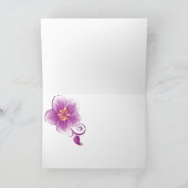 Carte Rose de prairie à fleurs mauves (Intérieur)