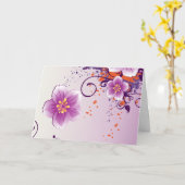 Carte Rose de prairie à fleurs mauves (Fleur jaune)