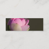 Carte rose de profil de Lotus (Dos)