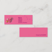 Carte rose de profil d'écureuil (Devant / Derrière)