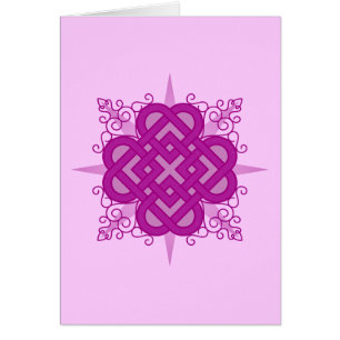 Carte rose de "Quadheart" de Celtic