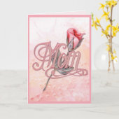 Carte Rose de rose pour la maman (Fleur jaune)