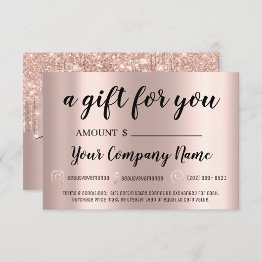 Carte Rose de SPA de fermeture du corps du certificat-ca (Devant / Derrière)