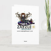 Carte Rose de tatouage à papillon "Sky" (Dos)