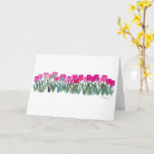 Carte rose de verger de tulipe (Fleur jaune)