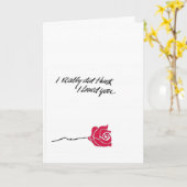 Carte Rose décrivant l'amour (Fleur jaune)