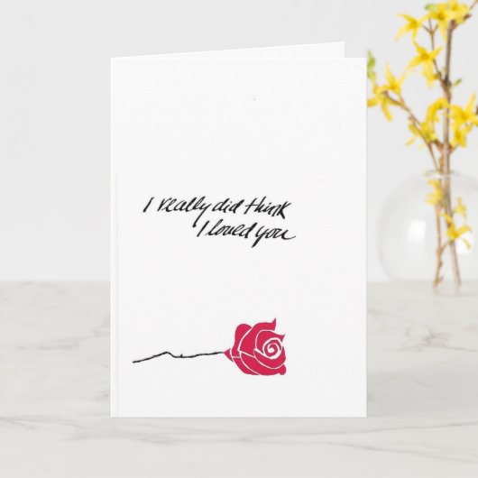 Carte Rose décrivant l'amour (Fleur jaune)