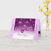 Carte Rose d'hiver (Fleur jaune)