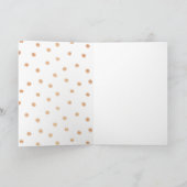 Carte Rose d'or "Félicitations à la nouvelle, M. et M." (Intérieur)