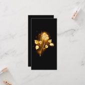 Carte Rose d'or ( rose dorée ) (Devant/Arrière en situation)
