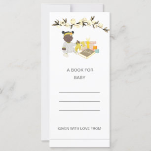 Carte Rose Douche côtière Ethnic Baby 1 pour livres