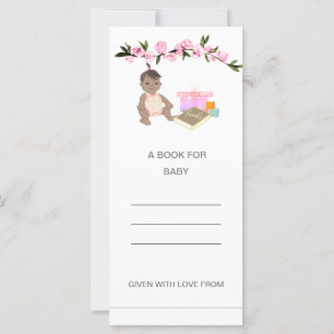 Carte Rose Douche côtière Ethnic Baby for Books