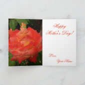 Carte rose du jour de mère (Intérieur)