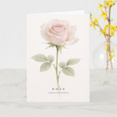 Carte Rose Églantine Art Botanique Symbole de Grâce et d (Fleur jaune)