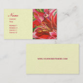 Carte rose élégante de profil d'aquarelle de (Devant / Derrière)