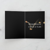 Carte rose en fil de fer whisky anniversaire (Intérieur)