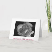 Carte Rose en noir et blanc (Dos)