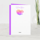 Carte Rose et mauve (Dos)