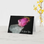 Carte Rose et plaques d'identité (Fleur jaune)