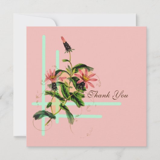 Carte rose fleur (Devant)