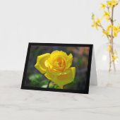 Carte Rose Fleur Jaune (Fleur jaune)