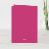 Carte Rose Fleur Rose 100e Anniversaire (Dos)