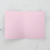 Carte Rose Fleur Rose Fleur Rose Personnalisable (Intérieur)