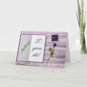 Carte Rose Floral Anniversaire Jolie Fleur Féminine