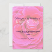 Carte rose Floral Faire-part de mariage (Devant)