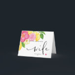 Carte Rose Floral Joyeux Premier Anniversaire Comme Mon<br><div class="desc">Ce joli joyeux anniversaire comme ma carte de femme, est une façon amusante de célébrer l'anniversaire de votre nouvelle femme!</div>