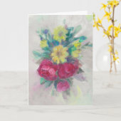 Carte "Rose Floral Medley."Carte de voeux d'anniversaire (Fleur jaune)