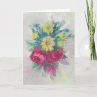 Carte "Rose Floral Medley."Carte de voeux d'anniversaire