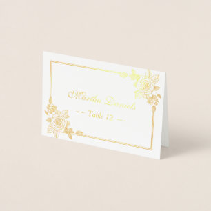 Carte rose florale d'escorte d'endroit de Tableau