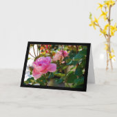 Carte Rose Florale Rose (Fleur jaune)