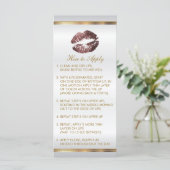 Carte Rose foncé Dusty Parties scintillant instructions  (Debout devant)