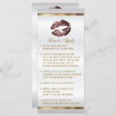 Carte Rose foncé Dusty Parties scintillant instructions  (Devant / Derrière)