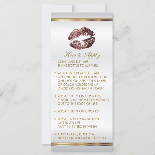 Carte Rose foncé Dusty Parties scintillant instructions  (Devant)
