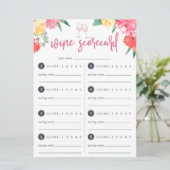 Carte Rosé Garden | Fiche d'appréciation de dégustation  (Debout devant)