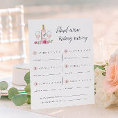 Carte Rosé Garden | Fiche d'appréciation de dégustation 