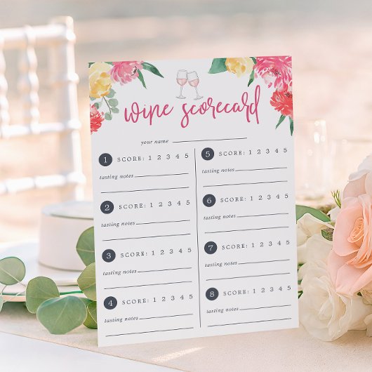 Carte Rosé Garden | Fiche de dégustation de vin