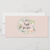 Carte Rose Garland Script Certificat cadeau d'affaires (Devant)
