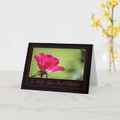 Carte rose Get Well (Fleur jaune)