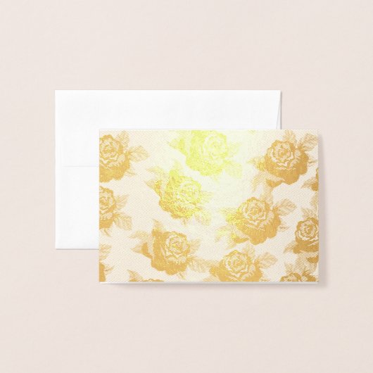 Carte Rose Gold (Devant avec enveloppe)