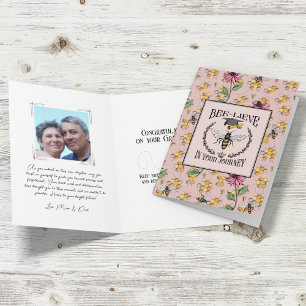Carte Rose Gold Bee-lieve dans votre voyage Queen Bee