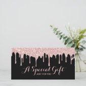 Carte Rose Gold Drives Salon Spa Certificats cadeaux (Debout devant)