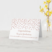 Carte Rose Gold Grandgirl en droit (Fleur jaune)