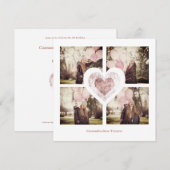 Carte Rose Gold Heart Fille tendance Tous les anniversai (Devant / Derrière)