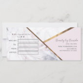 Carte Rose Gold Marble Swirl & Blush Certificat cadeau (Dos)
