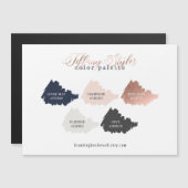 Carte rose Gold Marine Blue & Pink Color Palette (Devant / Derrière)